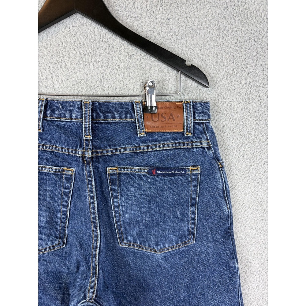 All American Clothing Co AA101D Jeans Mens 32x32 Blue Relaxed Straight Denim USA